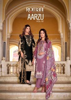 Romani aarzu vol-32 cotton dress material buy wholesale
